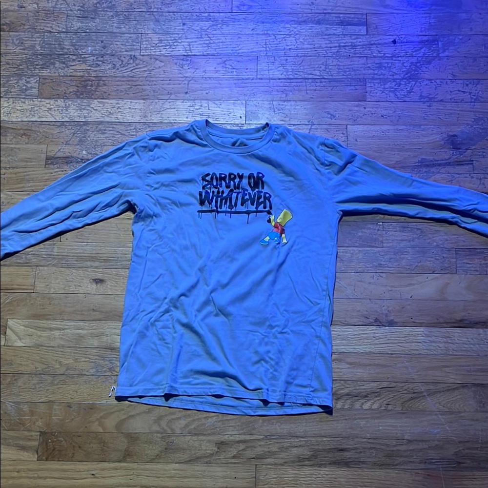 Sorry or Whatever Graphic Long Sleeve Shirt